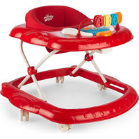 Baby2Go 23841 Step 6 Tekerlekli 3 Kademeli Oyuncaklı Müzikli Örümcek Yürüteç Kırmızı