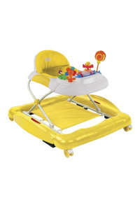 Baby Hope 212A Royal 4 Tekerlekli Oyuncaklı Sallanan Müzikli Örümcek Yürüteç Sarı