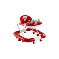 Baby Hope 212 Royal Yeni Versiyon 8 Tekerlekli Oyuncaklı Müzikli Örümcek Yürüteç Kırmızı