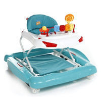 Baby Plus Cozy 4 Tekerlekli Oyuncaklı Sallanan Müzikli Örümcek Yürüteç Turkuaz
