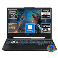 Asus TUF Gaming A15 FA506NC-HN050A17 Harici GeForce RTX 3050 AMD Ryzen 5 7535HS 64 GB DDR5 512 GB SSD 15.6 inç FHD Windows 11 Pro Gaming Laptop CNT018 Çanta