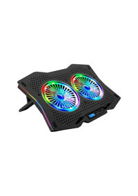 Juo Gt 1500 Rpm Mini 2 Fanlı Rgb Plastik 18 İnç Gaming Laptop Soğutucu