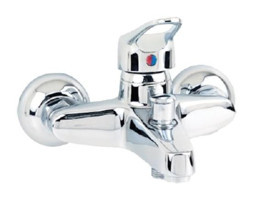 Acar Bella Pirinç Çiftli Aç Kapa Solo Kare Banyo Bataryası Krom