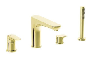 Artema A4274323 Krom Kaplama Çiftli Aç Kapa Ankastre Kuğu Banyo Bataryası Altın