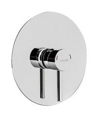 Fause KAB101-1 Pirinç Çiftli Aç Kapa Ankastre Yuvarlak Banyo Bataryası Krom