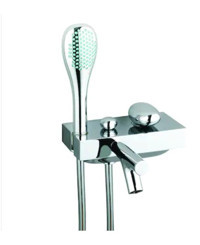 Vitra A41802 Pirinç Çiftli Aç Kapa Ankastre Kare Banyo Bataryası Krom