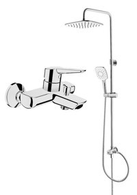 Artema A42444 Pirinç Çiftli Aç Kapa Banyo Bataryası Krom