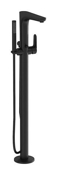 Vitra A4274136 Krom Kaplama Çiftli Aç Kapa Ankastre Kuğu Banyo Bataryası Siyah