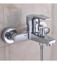 Sardıcı Pirinç Çiftli Aç Kapa Yarı Ankastre Kare Banyo Bataryası Beyaz