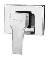 Newarc Aqua Pirinç Çiftli Aç Kapa Ankastre Kare Banyo Bataryası Krom