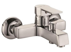 Artı Solid Pirinç Çiftli Aç Kapa Solo Kare Banyo Bataryası Krom