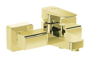 Artema Root Square Pirinç Çiftli Aç Kapa Banyo Bataryası Altın