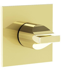 Vitra A4283974 Pirinç Çiftli Aç Kapa Solo Kare Banyo Bataryası Altın