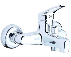Psa PS1171 Pirinç Çiftli Aç Kapa Yarı Ankastre Kare Banyo Bataryası Krom