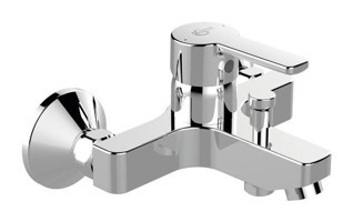 Ideal Standard Pirinç Çiftli Aç Kapa Yarı Ankastre Kare Banyo Bataryası Krom