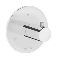 Vitra A42859 Pirinç Çiftli Aç Kapa Ankastre Kare Banyo Bataryası Krom