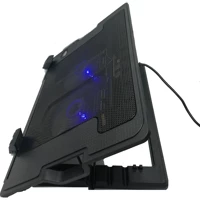 Dlax 1400 Rpm Mini Sessiz 2 Fanlı Rgb Plastik 17 İnç Laptop Soğutucu