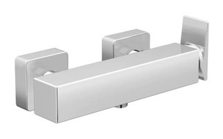 Artema A42614 Pirinç Çiftli Aç Kapa Ankastre Kare Banyo Bataryası Krom
