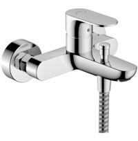 Hansgrohe Rebris S Pirinç Çiftli Aç Kapa Yarı Ankastre Kare Banyo Bataryası Krom