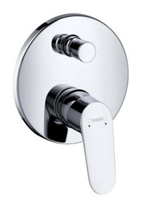 Hansgrohe Focus Pirinç Tekli Aç Kapa Ankastre Kare Banyo Bataryası Krom