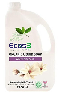 Ecos3 Beyaz Manolya Nemlendiricili Organik 2500 ml Sıvı Sabun