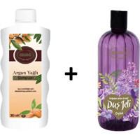 Ersağ Leylak Duş Jeli 500 ml + Ersağ Argan Yağlı Şampuan 300 ml