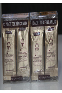 Kurukahveci Mehmet Efendi Sade Orta Kavrulmuş Türk Kahvesi 24x6 gr