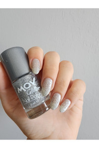 Mov Glitter No:2 Gri Simli Oje