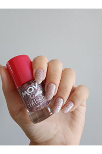 Mov Glitter No:11 Açık Pembe Simli Oje