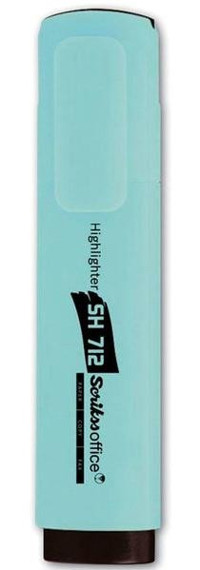 Scrikss SH712 12'li Pastel Turkuaz Fosforlu Kalem Seti