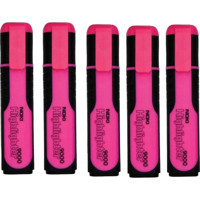 Noki 9000 5'li Neon Pembe Fosforlu Kalem Seti