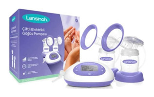 Lansinoh Elektrikli Biberonlu Çiftli Göğüs Pompası