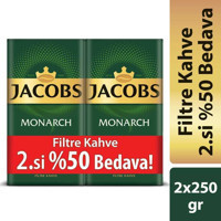 Jacobs Sade Brezilya Arabica Öğütülmüş Filtre Kahve 2x250 gr