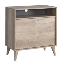 Adore Mobilya London 2 Kapaklı 3 Raflı Çok Amaçlı Dolap Ceviz 73x79 cm
