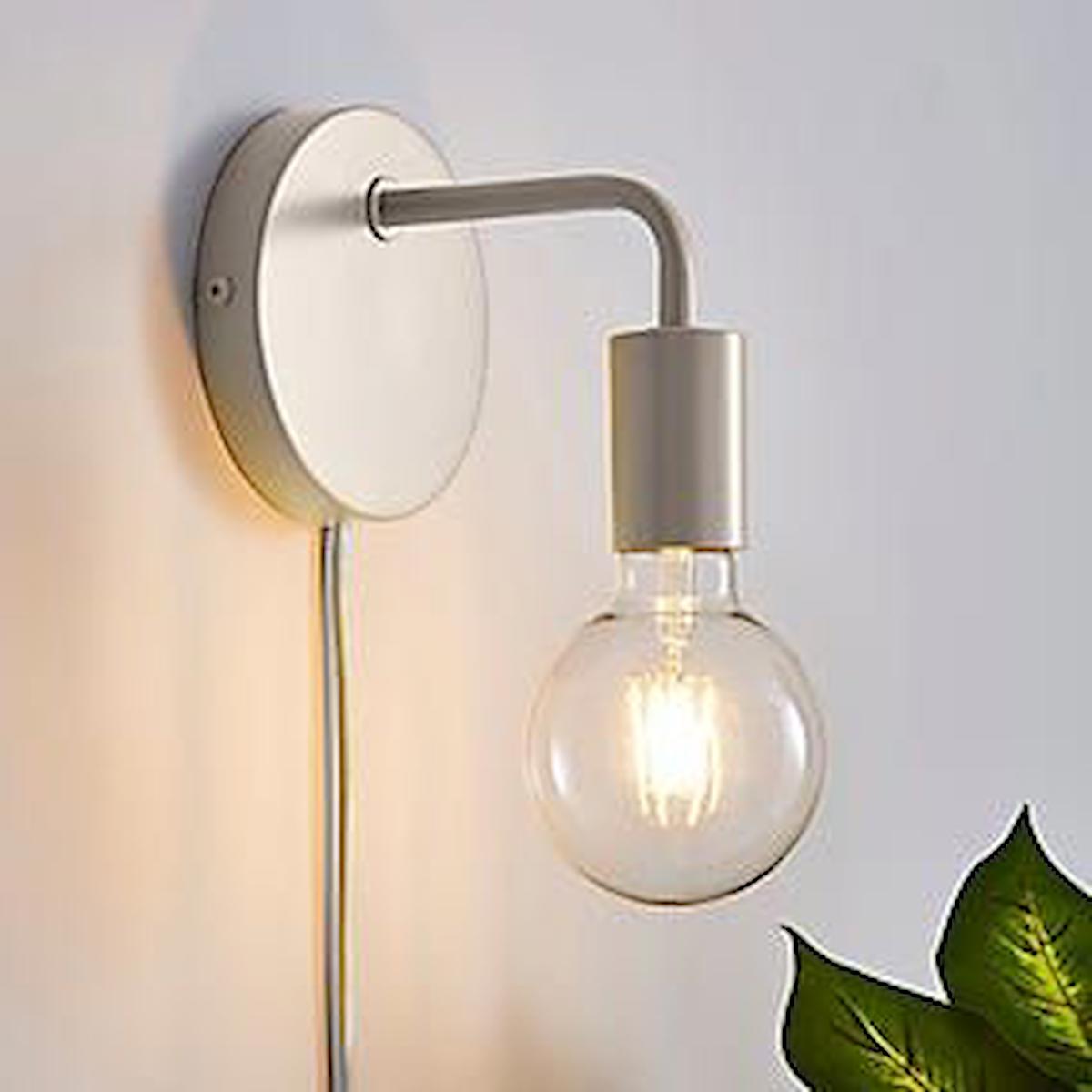 Rsylight Retro Rustik Metal Aplik Beyaz