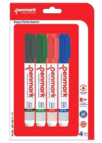 Penmark 4 Adet Doldurulabilir Silinebilir Çok Renkli Tahta Kalemi
