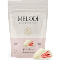 Melodi Draje Çilekli Beyaz Çikolata 80 gr