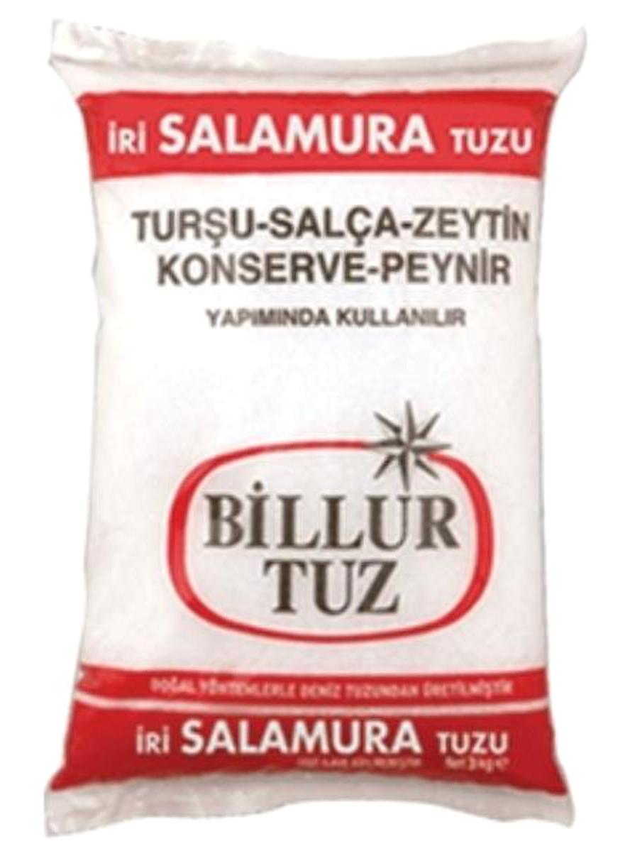 Billur Toz Salamura Deniz Tuzu Paket 5x3 kg
