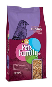 Pet's Family Exotic Finch Kabuklu Sade Vitaminli Kuş Yemi 400 gr