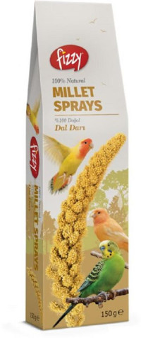 Fizzy Millet Sprays Kabuklu Sade Kuş Yemi 150 gr