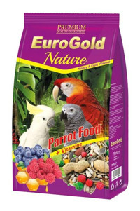 Eurogold Kabuklu Ballı-Meyveli Vitaminli Papağan Yemi 2x750 gr