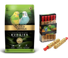 Gold Wings Premium Kabuklu Meyveli Vitaminli Yetişkin Muhabbet Kuşu Krakeri 1 kg