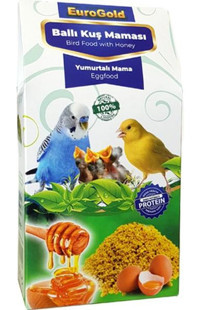 Eurogold Kabuksuz Ballı-Yumurtalı Kuş Yemi 2x100 gr
