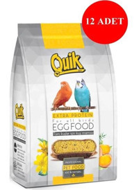 Quik Kabuksuz Yumurtalı Vitaminli Kuş Yemi 12x100 gr