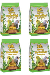 Quik Kabuklu Sade Vitaminli Muhabbet Kuşu Krakeri 4x500 gr