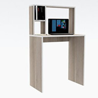 Kenzlife Kitaplıklı 115x60x70 cm Suntalam Gövdeli Açık Kahverengi Çalışma Masası