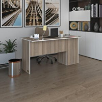 Kenzlife Dolaplı 75x60x120 cm Suntalam Gövdeli Açık Kahverengi Çalışma Masası