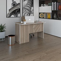 Kenzlife Dolaplı 75x60x160 cm Suntalam Gövdeli Açık Kahverengi Çalışma Masası