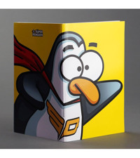 Süper Penguen A5 Çizgisiz Küçük Boy Beyaz Not Defteri