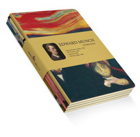 Retronote Edward Munch A5 Çizgisiz Düz Orta Boy Çok Renkli 4'lü Set Not Defteri